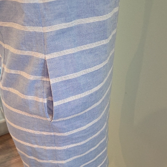Talbots Blue And White Striped Dress With Pockets Women's Size 8 Petite - Picture 7 of 13